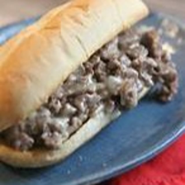 Old School Steak N Cheese Sub.