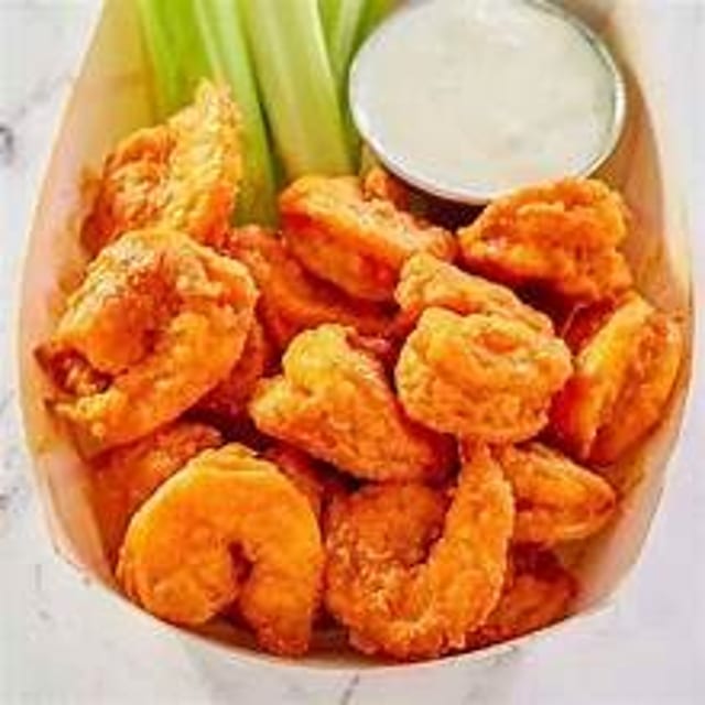 Buffalo Shrimp Basket.