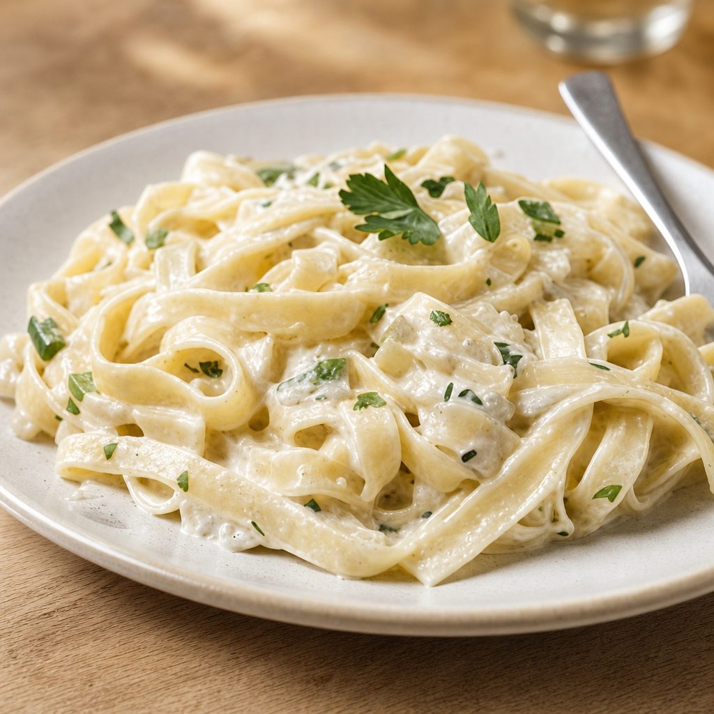Vegetable Alfredo.