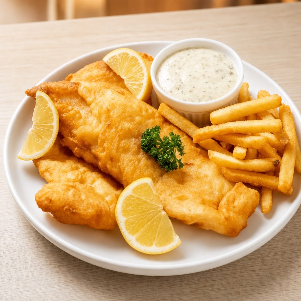 Fish and Chips.