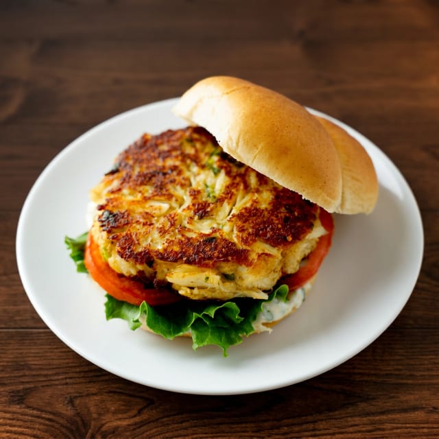 Riverside Jumbo Lump Crab Cake Sandwich.