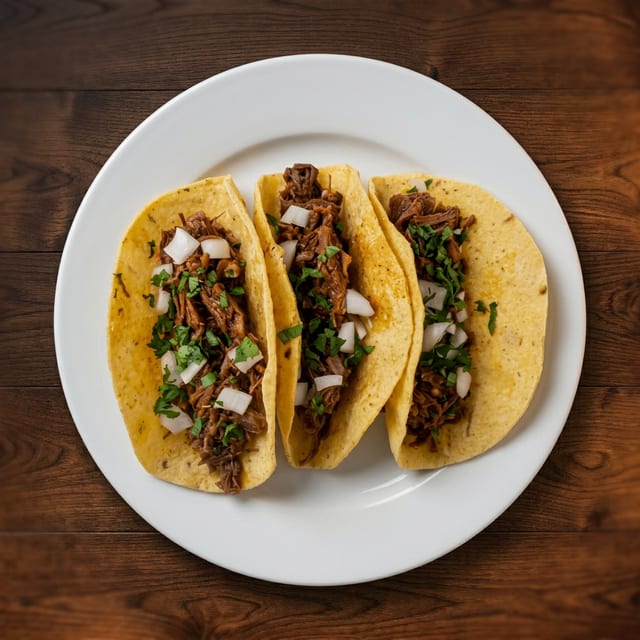 Birria Carne Tacos.