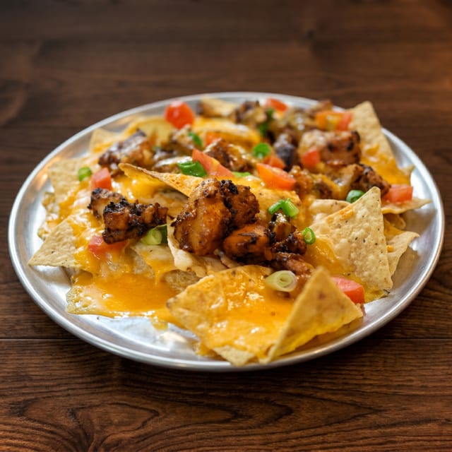 Blackened Chicken Nachos.