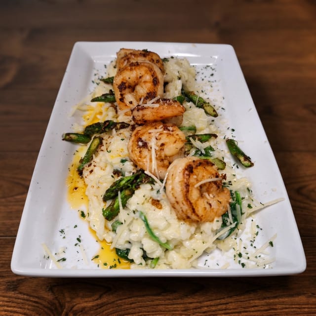 Cajun Shrimp Risotto.