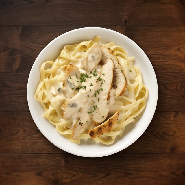 Chicken Alfredo.