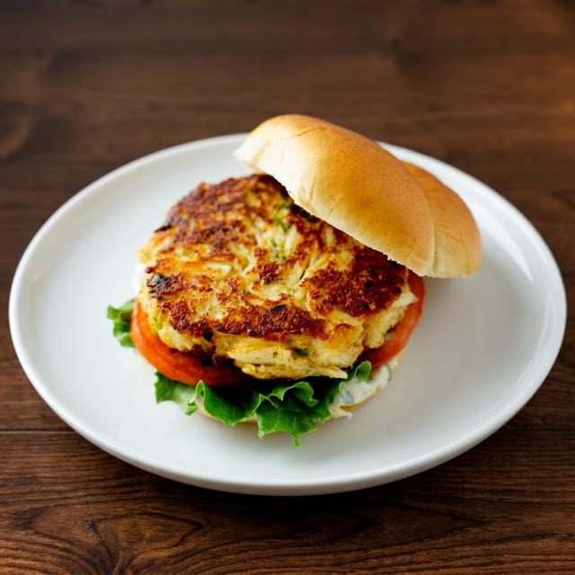Crab Cake Sandwich.