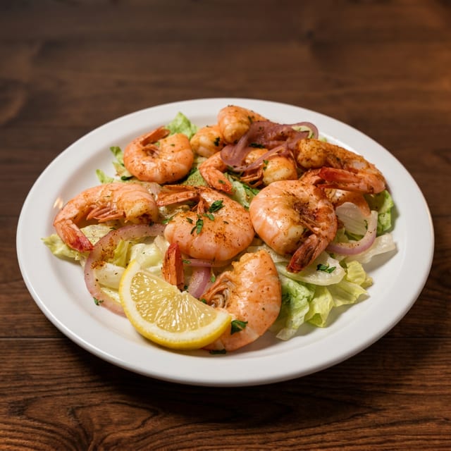 Steamed Shrimp.